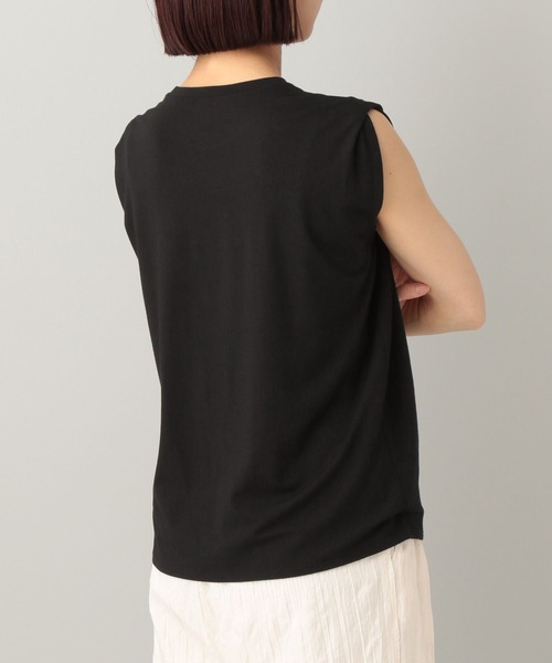 e/rm（イーアールエム）の「【e/rm】ショルダータックTシャツ_ノースリーブ（Tシャツ/カットソー・レディース・ブラウン/アイボリー/ブラック/グレー/ブラック系その他2・FREE）」の13枚目の写真