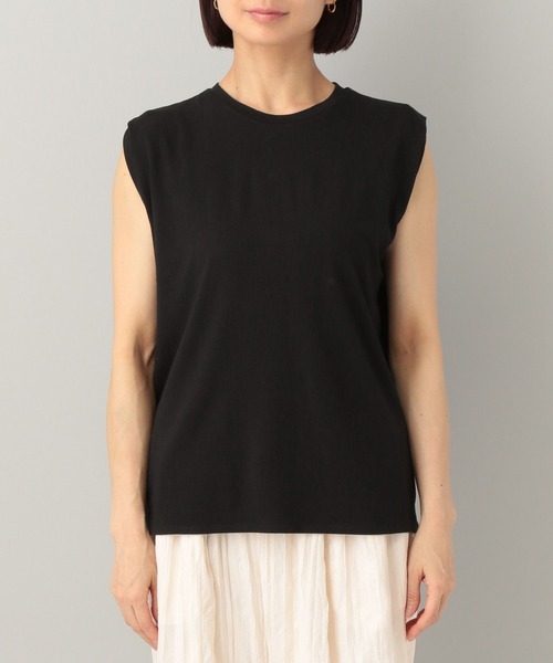 e/rm（イーアールエム）の「【e/rm】ショルダータックTシャツ_ノースリーブ（Tシャツ/カットソー・レディース・ブラウン/アイボリー/ブラック/グレー/ブラック系その他2・FREE）」の19枚目の写真