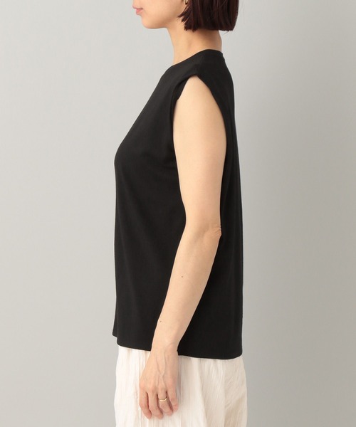 e/rm（イーアールエム）の「【e/rm】ショルダータックTシャツ_ノースリーブ（Tシャツ/カットソー・レディース・ブラウン/アイボリー/ブラック/グレー/ブラック系その他2・FREE）」の20枚目の写真