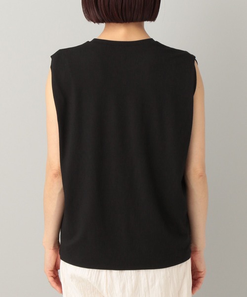 e/rm（イーアールエム）の「【e/rm】ショルダータックTシャツ_ノースリーブ（Tシャツ/カットソー・レディース・ブラウン/アイボリー/ブラック/グレー/ブラック系その他2・FREE）」の21枚目の写真