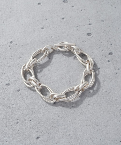 GOLDY（ゴールディ）の「オーバー ラップ チェーン マンテル ブレスレット（ブレスレット・レディース・ゴールド/シルバー系その他/ゴールド系その他/シルバー・FREE）」の2枚目の写真