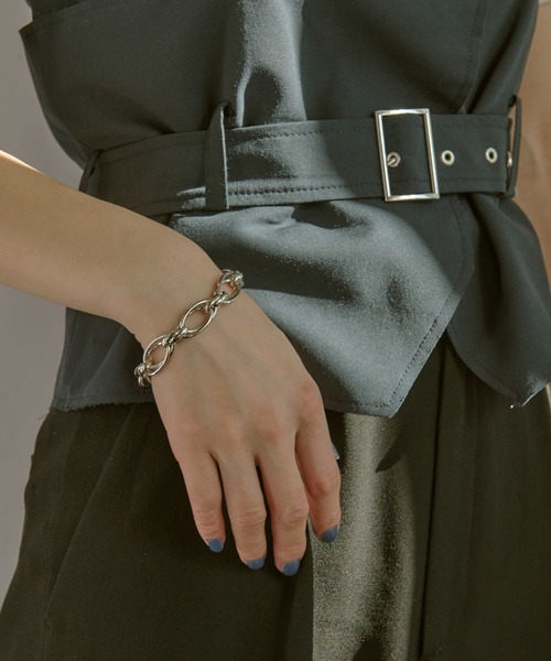 GOLDY（ゴールディ）の「オーバー ラップ チェーン マンテル ブレスレット（ブレスレット・レディース・ゴールド/シルバー系その他/ゴールド系その他/シルバー・FREE）」の7枚目の写真