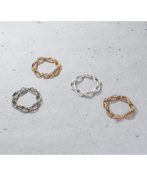 GOLDY（ゴールディ）の「オーバー ラップ チェーン マンテル ブレスレット（ブレスレット・レディース・ゴールド/シルバー系その他/ゴールド系その他/シルバー・FREE）」の5枚目の写真