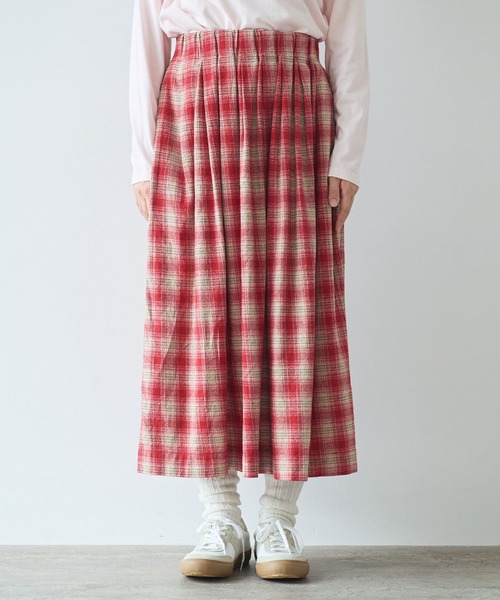 bulle de savon（ビュルデサボン）の「オンブレーチェックスカート