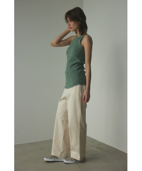 BLACK BY MOUSSY(ブラックバイマウジー)の「melange tanktop(メランジタンクトップ)(タンクトップ・レディース・ブラウン系その他/オレンジ系その他/グリーン系その他・FREE)」の17枚目の写真