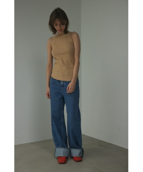 BLACK BY MOUSSY(ブラックバイマウジー)の「melange tanktop(メランジタンクトップ)(タンクトップ・レディース・ブラウン系その他/オレンジ系その他/グリーン系その他・FREE)」の10枚目の写真