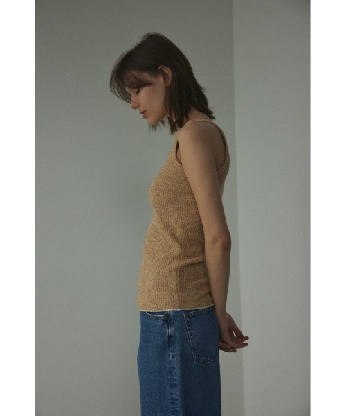 BLACK BY MOUSSY(ブラックバイマウジー)の「melange tanktop(メランジタンクトップ)(タンクトップ・レディース・ブラウン系その他/オレンジ系その他/グリーン系その他・FREE)」の9枚目の写真