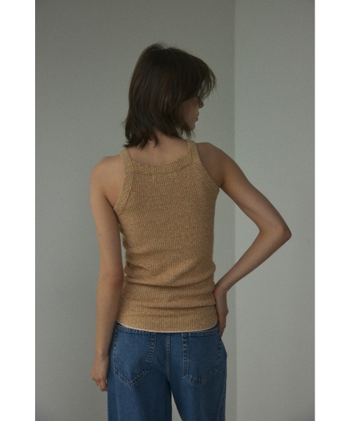 BLACK BY MOUSSY(ブラックバイマウジー)の「melange tanktop(メランジタンクトップ)(タンクトップ・レディース・ブラウン系その他/オレンジ系その他/グリーン系その他・FREE)」の8枚目の写真