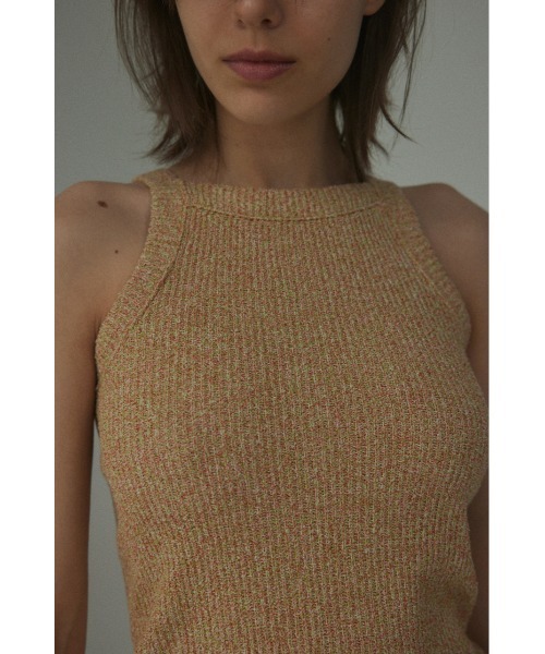 BLACK BY MOUSSY(ブラックバイマウジー)の「melange tanktop(メランジタンクトップ)(タンクトップ・レディース・ブラウン系その他/オレンジ系その他/グリーン系その他・FREE)」の7枚目の写真