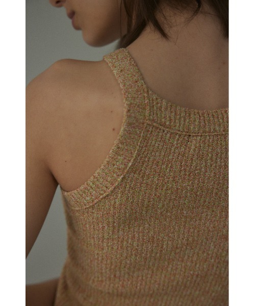 BLACK BY MOUSSY(ブラックバイマウジー)の「melange tanktop(メランジタンクトップ)(タンクトップ・レディース・ブラウン系その他/オレンジ系その他/グリーン系その他・FREE)」の6枚目の写真