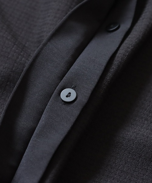 antiqua（アンティカ）の「アシメプリーツワンピース（シャツワンピース・レディース・ブラック・R/P）」の11枚目の写真