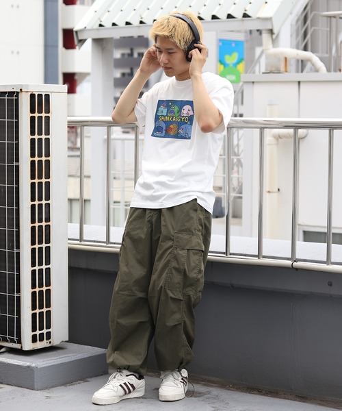UNIT CHEST(ユニットチェスト)の「【UNIT CHEST】unique unisex T-shirt SHINKAIGYO by aicopan(Tシャツ/カットソー・メンズ・ブラック/ホワイト・L/M/S)」の13枚目の写真