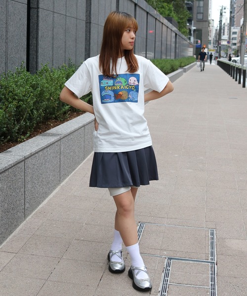 UNIT CHEST(ユニットチェスト)の「【UNIT CHEST】unique unisex T-shirt SHINKAIGYO by aicopan(Tシャツ/カットソー・メンズ・ブラック/ホワイト・L/M/S)」の22枚目の写真