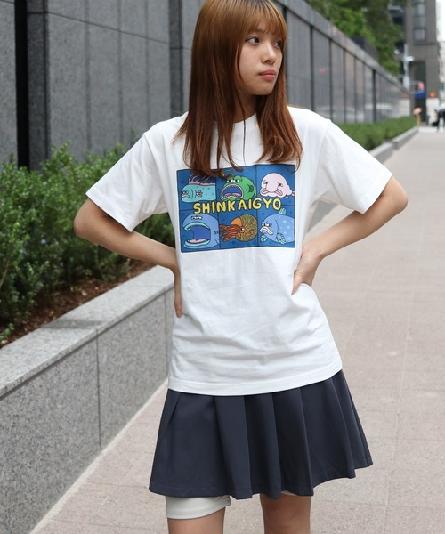 UNIT CHEST(ユニットチェスト)の「【UNIT CHEST】unique unisex T-shirt SHINKAIGYO by aicopan(Tシャツ/カットソー・メンズ・ブラック/ホワイト・L/M/S)」の21枚目の写真
