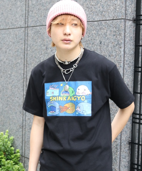 お見舞い セール】【UNIT CHEST】unique unisex T-shirt SHINKAIGYO by ピンズ・ピンバッジ・缶バッジ