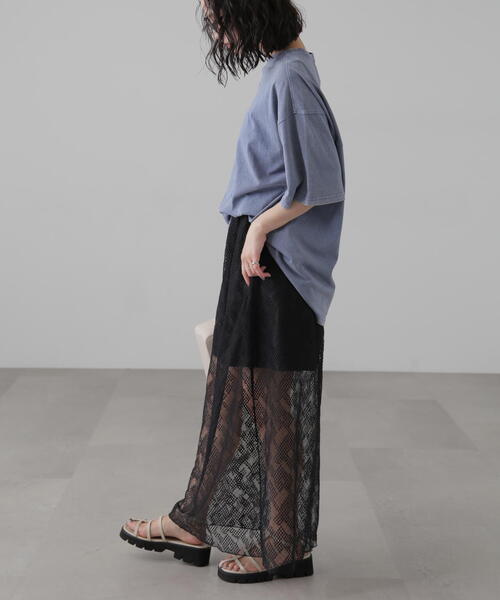 FREE'S MART（フリーズマート）の「硫化染めビッグＴシャツ（Tシャツ/カットソー・レディース・ブルー/ピンク/ブラック・FREE）」の22枚目の写真