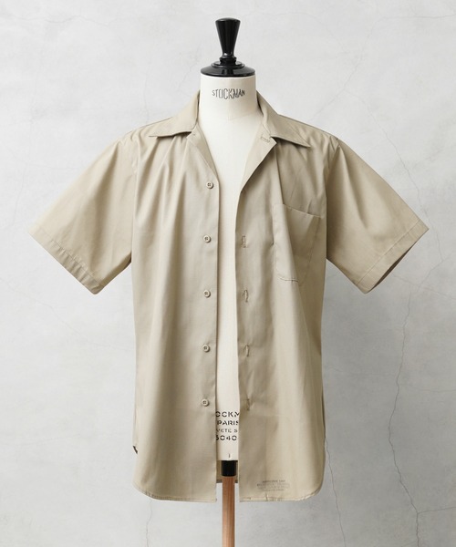 MILITARY(ミリタリー)の「実物 新品 デッドストック 米軍 PX INSTITUTIONAL(インスティテューショナル)S/S カーキ ワークシャツ(シャツ/ブラウス・メンズ・ベージュ系その他・MEDIUM)」の2枚目の写真