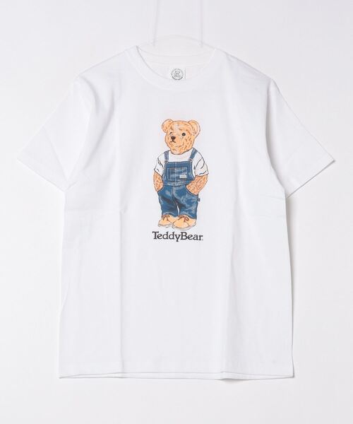 FUNALIVE(ファンアライブ)の「TeddyBear. TEE 半袖(Tシャツ/カットソー・メンズ・ホワイト系3/ホワイト系4/ホワイト系5/ホワイト系2/ホワイト系/ホワイト系1/ホワイト・M/L/XL)」の9枚目の写真