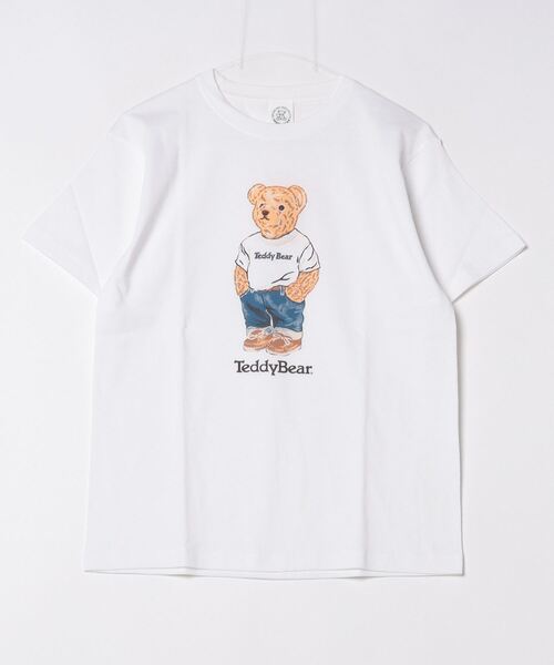 FUNALIVE(ファンアライブ)の「TeddyBear. TEE 半袖(Tシャツ/カットソー・メンズ・ホワイト系3/ホワイト系4/ホワイト系5/ホワイト系2/ホワイト系/ホワイト系1/ホワイト・M/L/XL)」の10枚目の写真