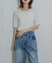 SENSE OF PLACE by URBAN RESEARCH | シアーコンパクトTシャツ(5分袖)(Tシャツ/カットソー)
