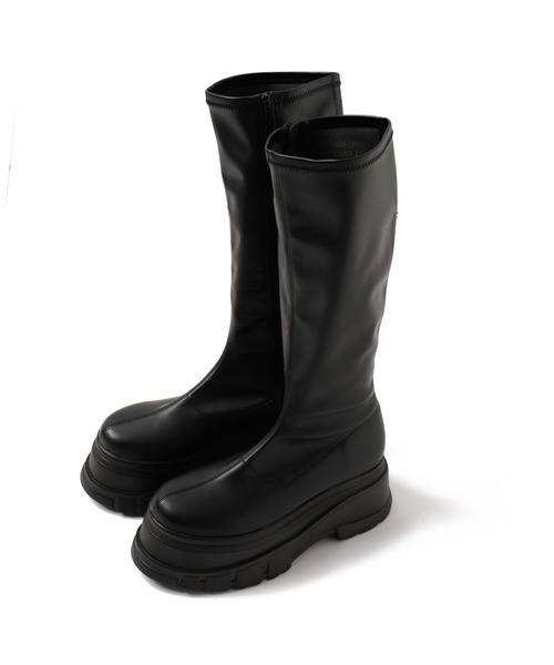 WEGO（ウィゴー）の「WEGO/厚底ボリュームロングブーツ（ブーツ・レディース・ブラウン/ブラック・SMALL/MEDIUM/LARGE/X-LARGE）」の10枚目の写真