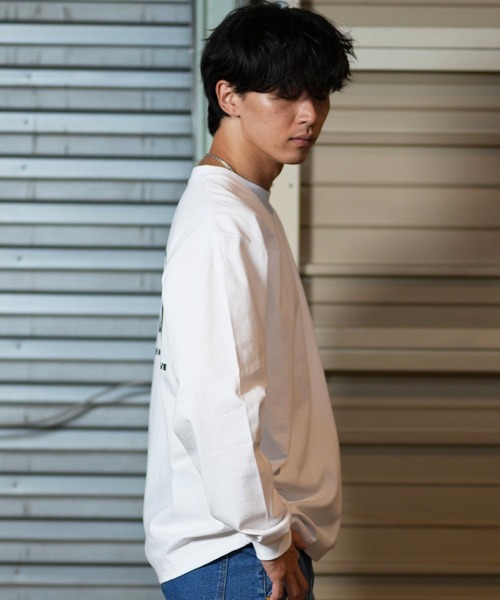 Quiksilver（クイックシルバー）の「【ムラサキスポーツ限定】QUIKSILVER/クイックシルバー ロンT/長袖Tシャツ バックプリント QLT244608M（Tシャツ/カットソー・メンズ・ホワイト/ブラック・L/M）」の6枚目の写真