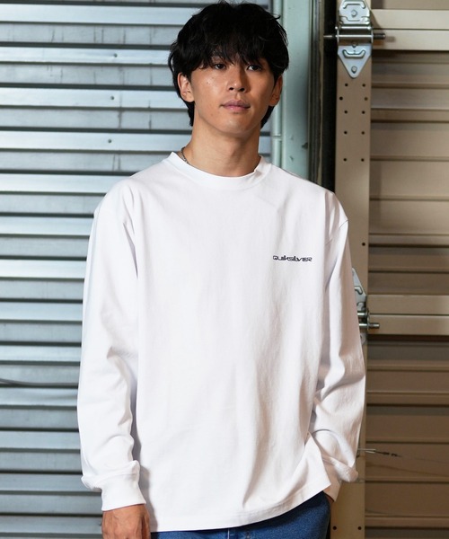 Quiksilver（クイックシルバー）の「【ムラサキスポーツ限定】QUIKSILVER/クイックシルバー ロンT/長袖Tシャツ バックプリント QLT244608M（Tシャツ/カットソー・メンズ・ホワイト/ブラック・L/M）」の3枚目の写真