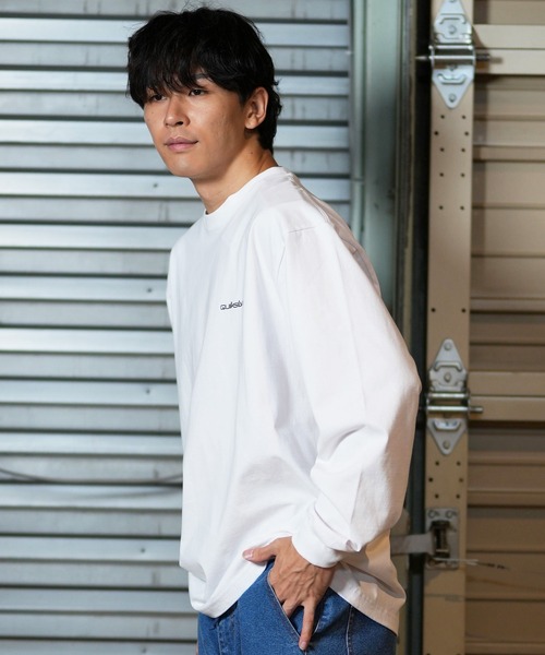 Quiksilver（クイックシルバー）の「【ムラサキスポーツ限定】QUIKSILVER/クイックシルバー ロンT/長袖Tシャツ バックプリント QLT244608M（Tシャツ/カットソー・メンズ・ホワイト/ブラック・L/M）」の4枚目の写真
