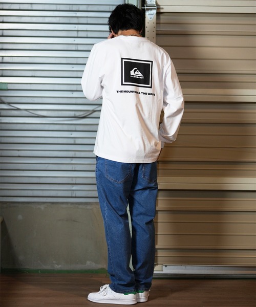 Quiksilver（クイックシルバー）の「【ムラサキスポーツ限定】QUIKSILVER/クイックシルバー ロンT/長袖Tシャツ バックプリント QLT244608M（Tシャツ/カットソー・メンズ・ホワイト/ブラック・L/M）」の9枚目の写真