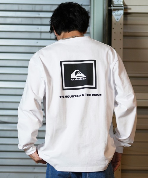 Quiksilver（クイックシルバー）の「【ムラサキスポーツ限定】QUIKSILVER/クイックシルバー ロンT/長袖Tシャツ バックプリント QLT244608M（Tシャツ/カットソー・メンズ・ホワイト/ブラック・L/M）」の5枚目の写真