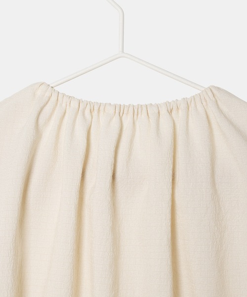 ROPE' PICNIC(ロペピクニック)の「シャーリングリボントップス(Tシャツ/カットソー・キッズ・サックスブルー/キナリ・S/M/L)」の10枚目の写真