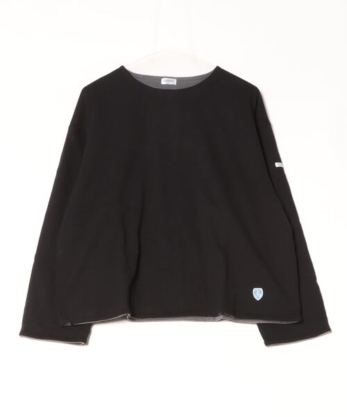 ORCIVAL(オーシバル)の「ORCIVAL/オーシバル ボートネックロングスリーブショートプルオーバー BOAT NECK L/S SHORT PULLOVER OR-C0274 BDJ(スウェット・レディース・グリーン/ナチュラル/グレー/チャコールグレー・1)」の2枚目の写真