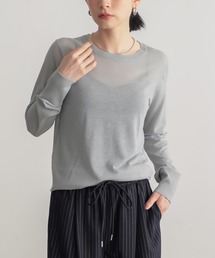 for/c | [新色追加] クルーネックシアーニット【サスティナブル】(ニット/セーター)