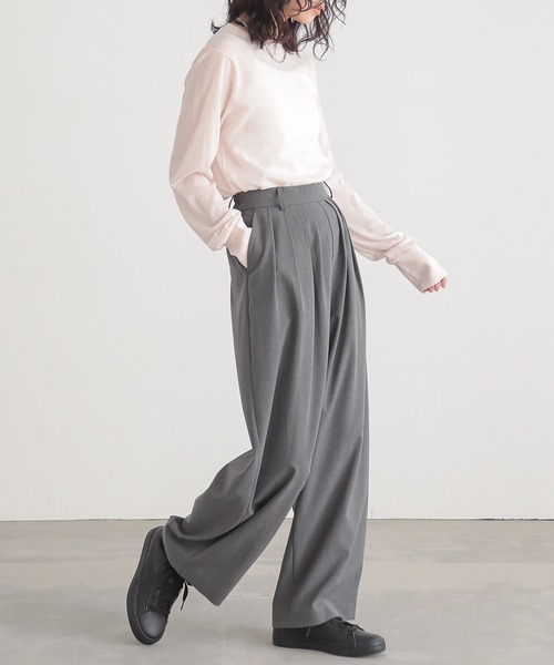 for/c（フォーシー）の「[新色追加] クルーネックシアーニット【サスティナブル】（ニット/セーター・レディース・ホワイト/ブルー/チャコールグレー/ブラック/ピンク/アイボリー/ライトグレー/ラベンダー・L/M/LL）」の15枚目の写真