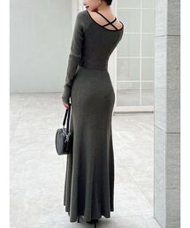 RESEXXY | コルセットデザインニットワンピース(ワンピース)