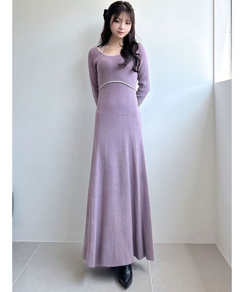 RESEXXY(リゼクシー)の「コルセットデザインニットワンピース(ワンピース・レディース・アイボリー/ブラック/チャコールグレー/パープル・FREE)」の13枚目の写真