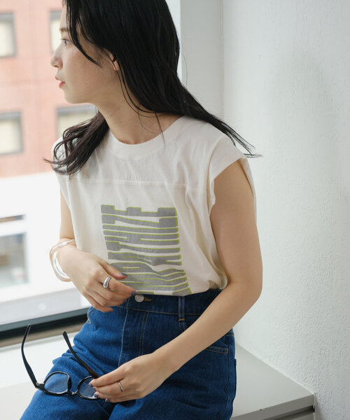 Kastane（カスタネ）の「ピグメントミディアムロゴタンク（タンクトップ・レディース・チャコールグレー/オフホワイト・FREE）」の8枚目の写真