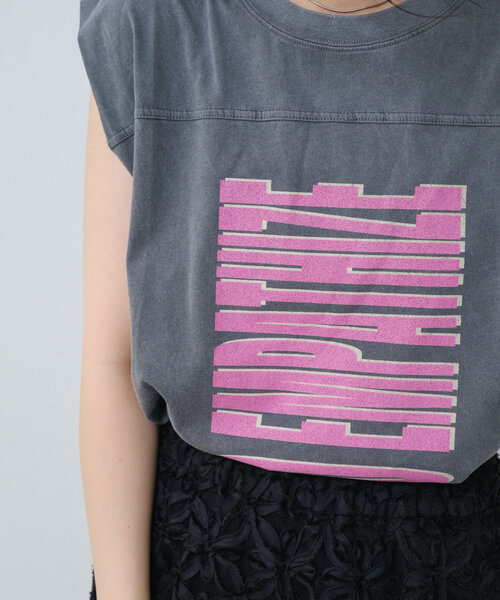 Kastane（カスタネ）の「ピグメントミディアムロゴタンク（タンクトップ・レディース・チャコールグレー/オフホワイト・FREE）」の20枚目の写真