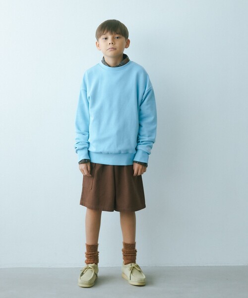 green label relaxing（グリーンレーベルリラクシング）の「TJ ツイルカーゴ ショートパンツ / キッズ  140cm-160cm（カーゴパンツ・キッズ・ベージュ/ネイビー/ブラウン・160cm/140cm/150cm）」の4枚目の写真