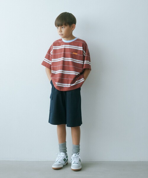 green label relaxing（グリーンレーベルリラクシング）の「TJ ツイルカーゴ ショートパンツ / キッズ  140cm-160cm（カーゴパンツ・キッズ・ベージュ/ネイビー/ブラウン・160cm/140cm/150cm）」の5枚目の写真