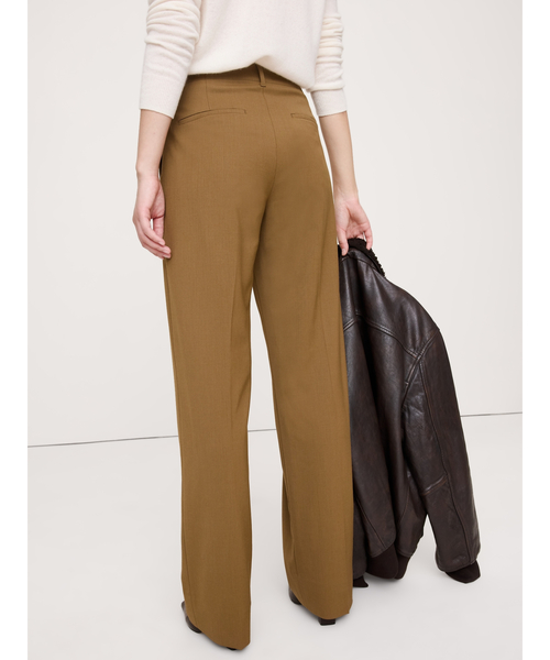 Banana Republic（バナナリパブリック）の「Siena ハイライズ モダンストレート イタリアン ウールパンツ（その他パンツ・レディース・グリーン/ネイビー/ブラウン/ライトグレー/ブラック/ブラウン系その他・0/4/6/2/8）」の13枚目の写真