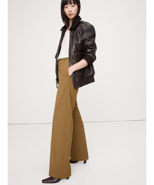 Banana Republic（バナナリパブリック）の「Siena ハイライズ モダンストレート イタリアン ウールパンツ（その他パンツ・レディース・グリーン/ネイビー/ブラウン/ライトグレー/ブラック/ブラウン系その他・0/4/6/2/8）」の19枚目の写真