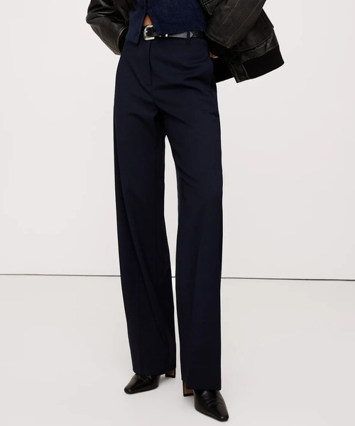 Banana Republic（バナナリパブリック）の「Siena ハイライズ モダンストレート イタリアン ウールパンツ（その他パンツ・レディース・グリーン/ネイビー/ブラウン/ライトグレー/ブラック/ブラウン系その他・0/4/6/2/8）」の6枚目の写真