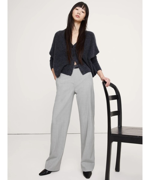 Banana Republic（バナナリパブリック）の「Siena ハイライズ モダンストレート イタリアン ウールパンツ（その他パンツ・レディース・グリーン/ネイビー/ブラウン/ライトグレー/ブラック/ブラウン系その他・0/4/6/2/8）」の7枚目の写真