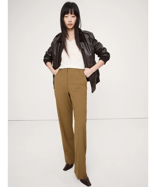 Banana Republic（バナナリパブリック）の「Siena ハイライズ モダンストレート イタリアン ウールパンツ（その他パンツ・レディース・グリーン/ネイビー/ブラウン/ライトグレー/ブラック/ブラウン系その他・0/4/6/2/8）」の9枚目の写真