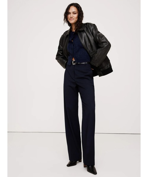 Banana Republic（バナナリパブリック）の「Siena ハイライズ モダンストレート イタリアン ウールパンツ（その他パンツ・レディース・グリーン/ネイビー/ブラウン/ライトグレー/ブラック/ブラウン系その他・0/4/6/2/8）」の8枚目の写真