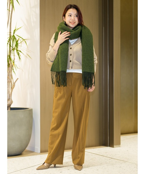 Banana Republic（バナナリパブリック）の「Siena ハイライズ モダンストレート イタリアン ウールパンツ（その他パンツ・レディース・グリーン/ネイビー/ブラウン/ライトグレー/ブラック/ブラウン系その他/キャメル・0/4/6/2/8）」の13枚目の写真