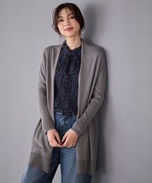 リブスリーブカーディガン