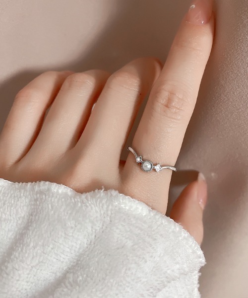 WARAIJOGO（ワライジョウゴ）の「【WARAIJOGO】ストーンモチーフリング(NEZ)（リング・レディース・シルバー・FREE）」の11枚目の写真