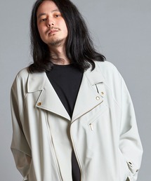 NO ID.（ノーアイディ）の「BIGライダースシャツJKT(ジャケット)（Tシャツ/カットソー）」